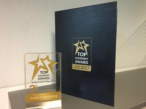 TIROLER ASSICURAZIONI premiata con Top Company Award 2017!
